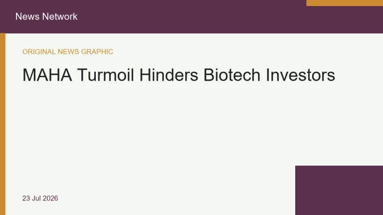 MAHA Turmoil Hinders Biotech Investors