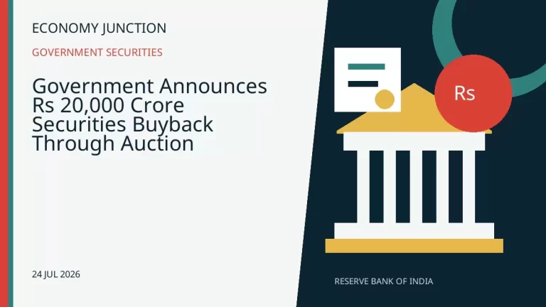 Government Announces Rs 20,000 Crore Securities Buyback Through Auction